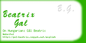 beatrix gal business card